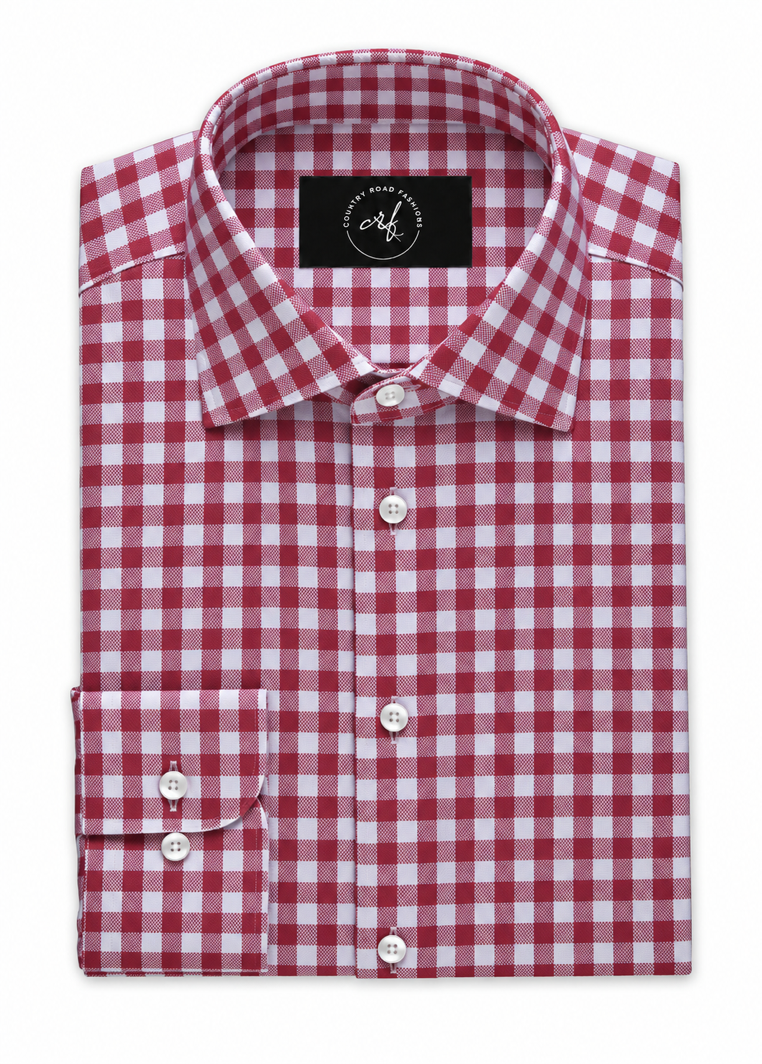 Red Gingham Check Shirt