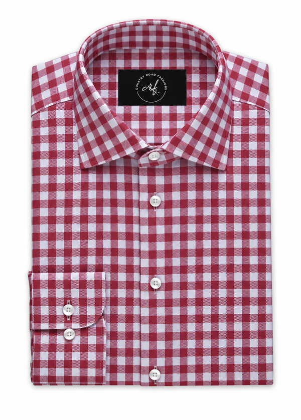 Red Gingham Check Shirt