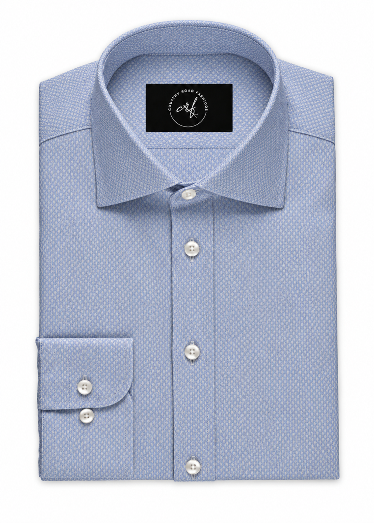 Blue On Blue Dobby Shirt
