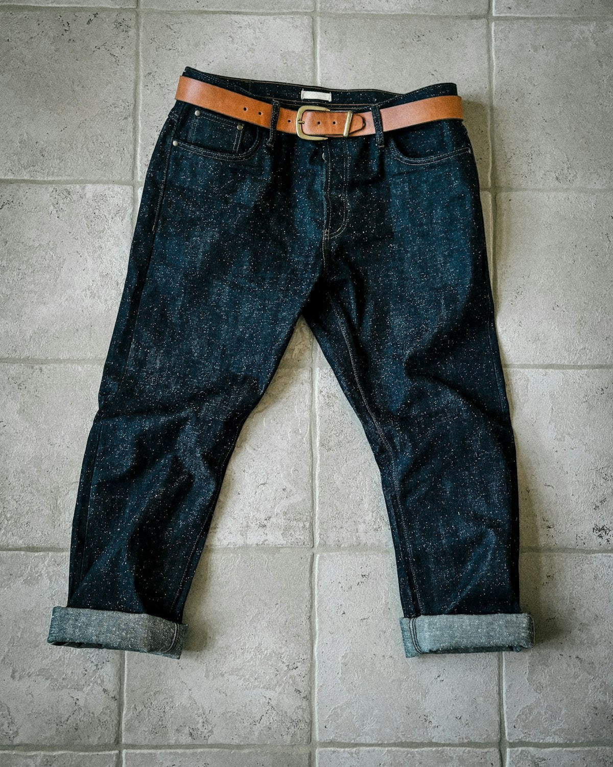 Dark indigo custom jeans